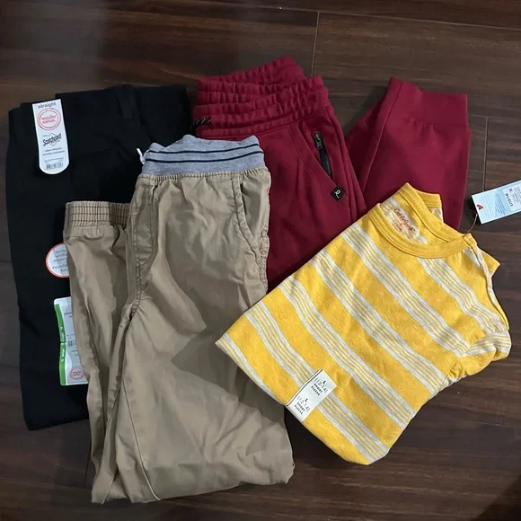 Boys size 12 lot Cat & Jack, Art And more NWT except tan pants - Picture 1 of 1
